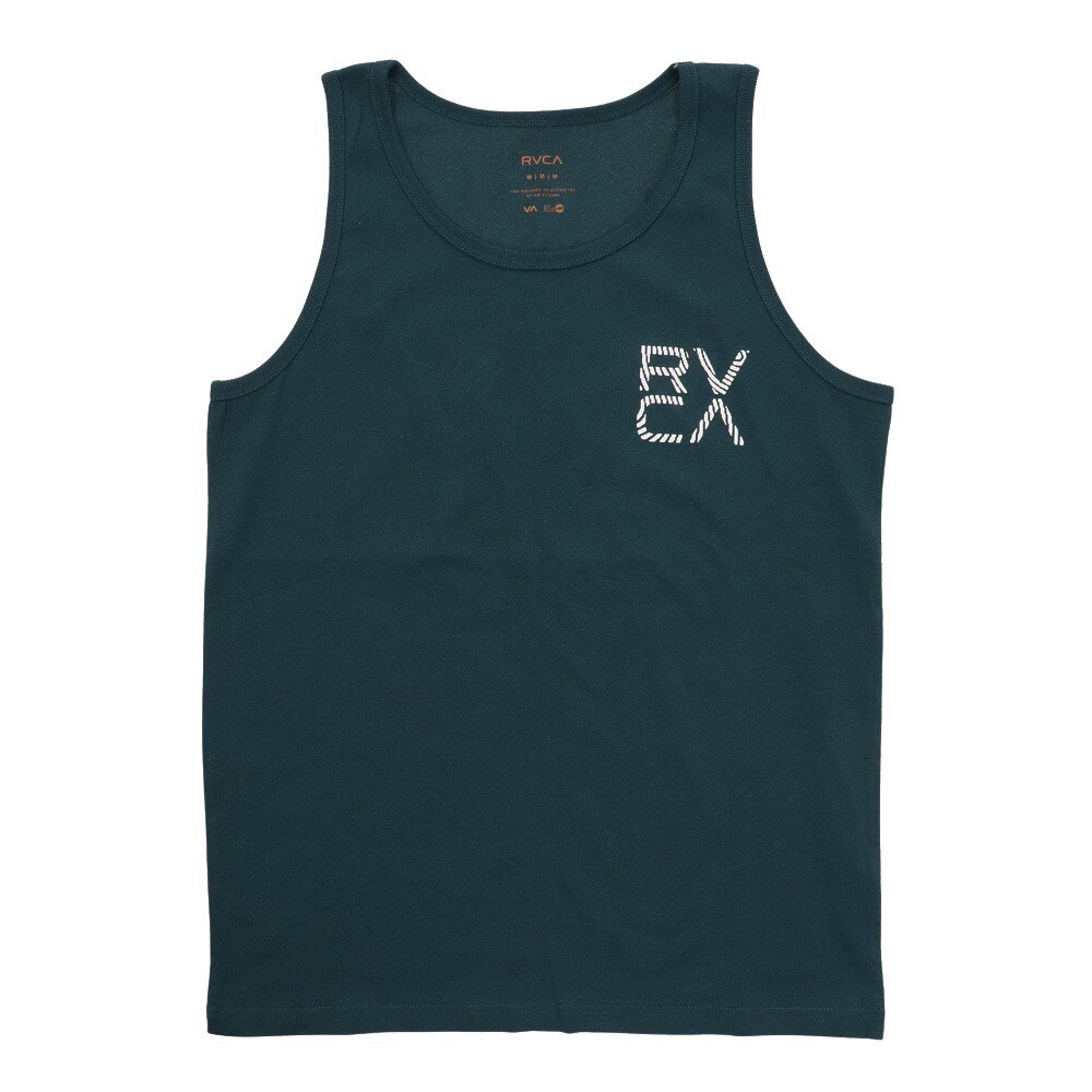 RVCA（メンズ）ノースリーブ バックプリント FOARMING TANK タンクトップ BC041358 EMG