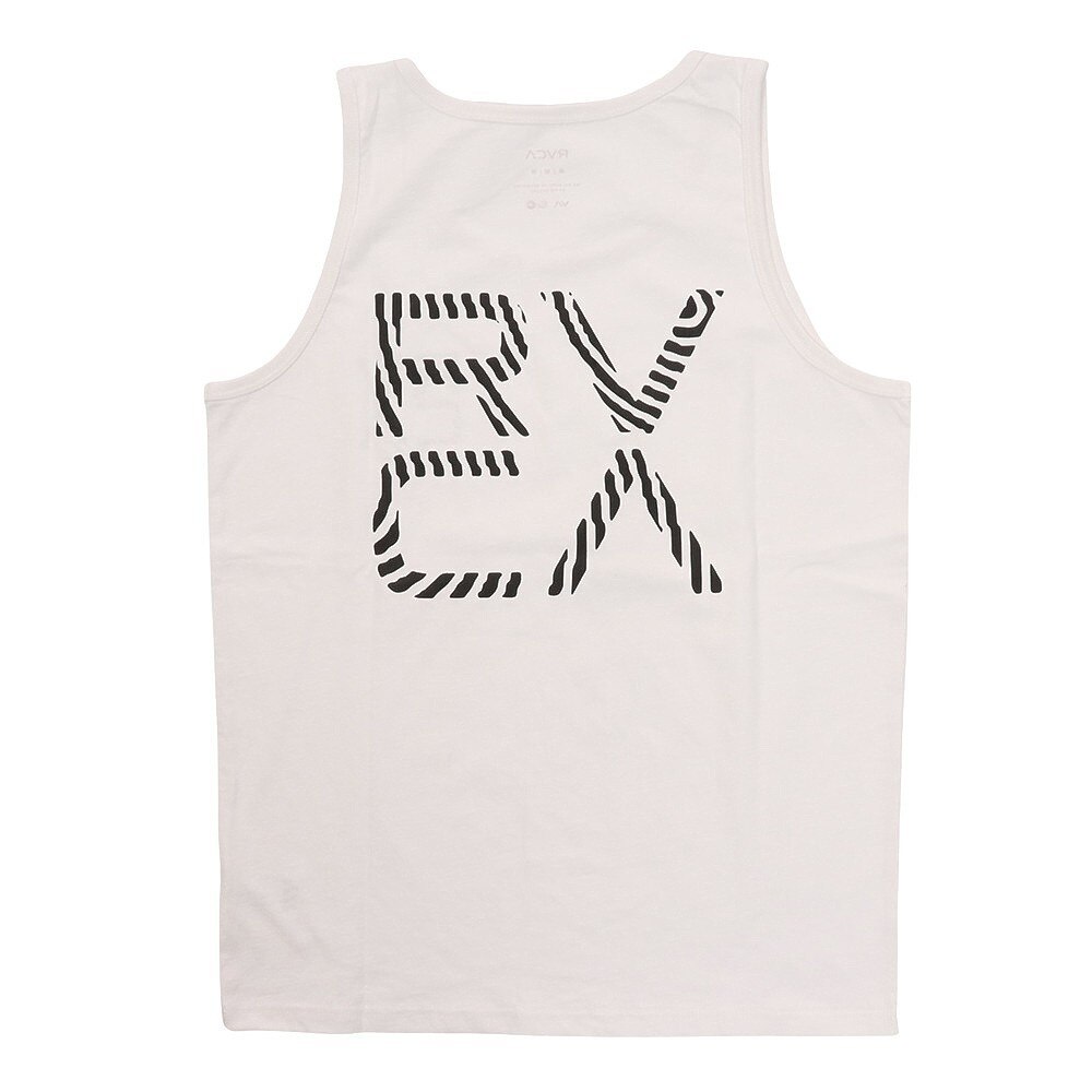 ルーカ（RVCA）（メンズ）ノースリーブ バックプリント FOARMING TANK タンクトップ BC041358 WHT