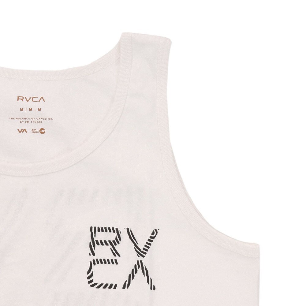 ルーカ（RVCA）（メンズ）ノースリーブ バックプリント FOARMING TANK タンクトップ BC041358 WHT