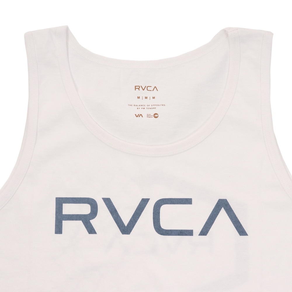 RVCA（メンズ）ノースリーブ バックプリント HEX FENCE TANK タンクトップ BC041359 WHT