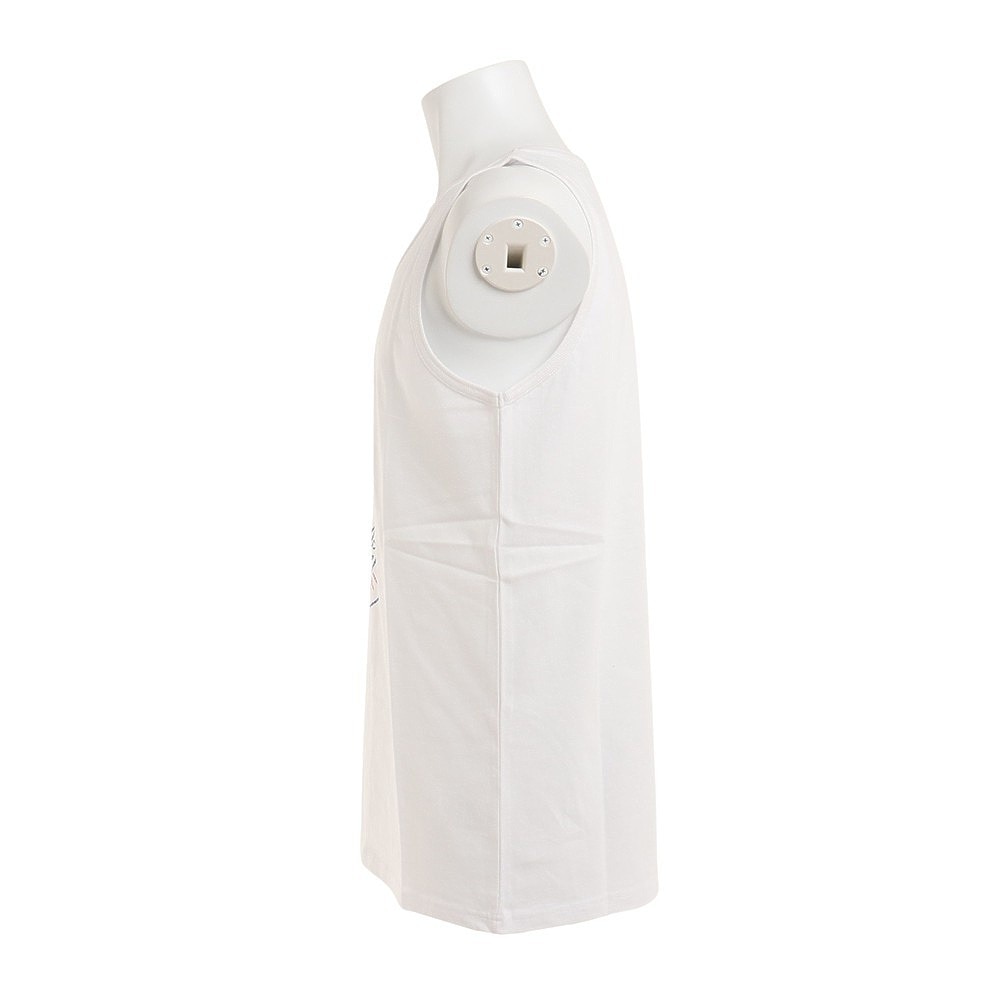 RVCA（メンズ）ラウンドネック ノースリーブ PALM SEAL タンクトップ BC041360 WHT