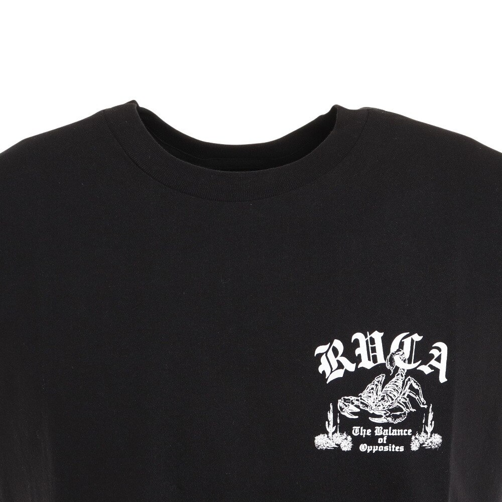 RVCA（メンズ）バックプリント ノースリーブ SCORP SLEEVELESS 黒 タンクトップ BC041362 BLK★★★