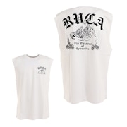 ルーカ（RVCA）（メンズ）バックプリント ノースリーブ SCORP SLEEVELESS 白 タンクトップ BC041362 WHT