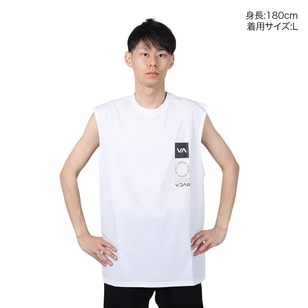 ルーカ（RVCA）（メンズ）VA VENT SURF タンクトップ ラッシュガード BE041806 WHT