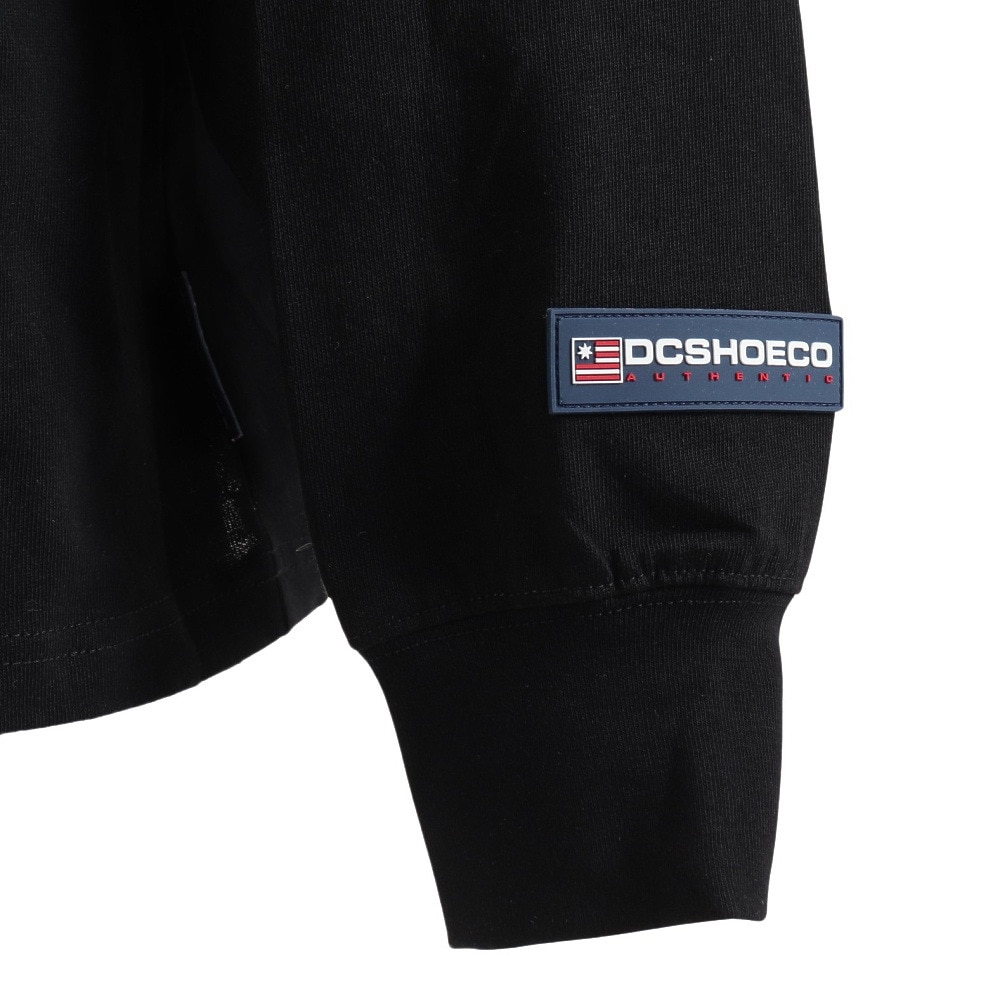 ディーシーシューズ（DC SHOES）（メンズ）長袖ポロシャツ メンズ BORDER 23SPDPL231038BLK