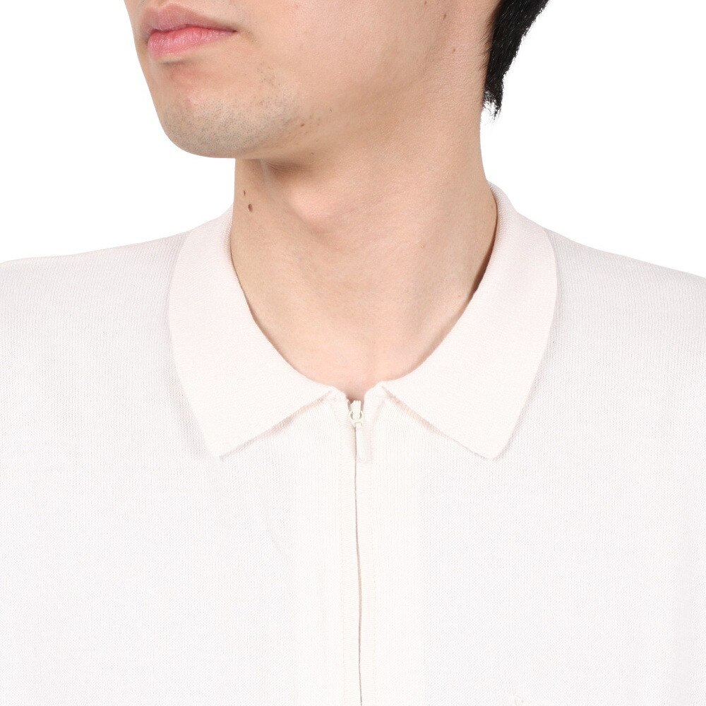 SLYDE（SLYDE）（メンズ）ニット半袖ポロシャツ 22SS SLYM016-OWHT