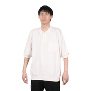 スライド(SLYDE)(メンズ)ニット半袖ポロシャツ 22SS SLYM016
