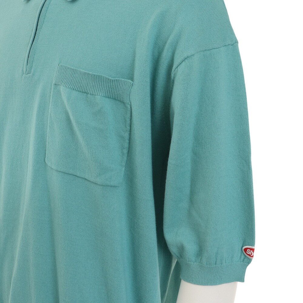 SLYDE（SLYDE）（メンズ）ニット半袖ポロシャツ 22SS SLYM016-TQG