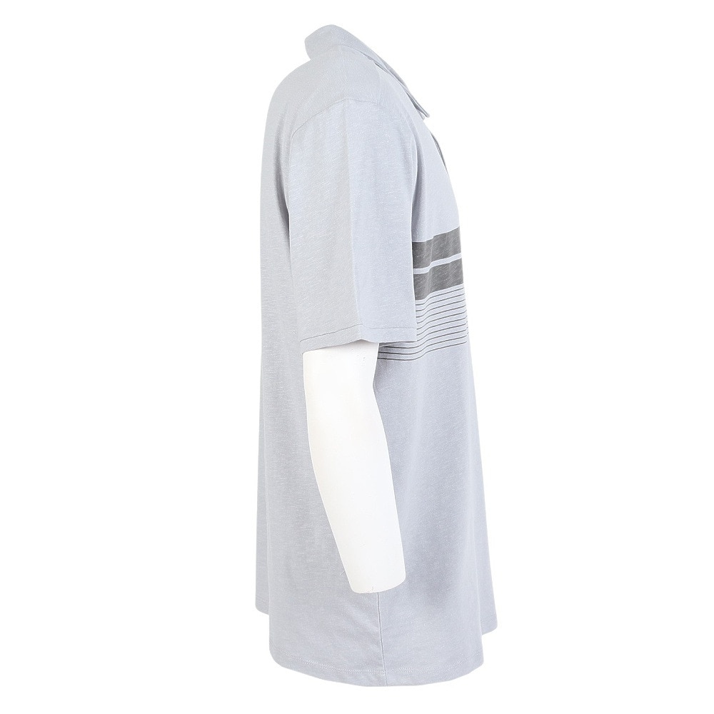 ハーレー（HURLEY）（メンズ）PRINTED STRIPE SLUB 半袖ポロシャツ MKT02173-002