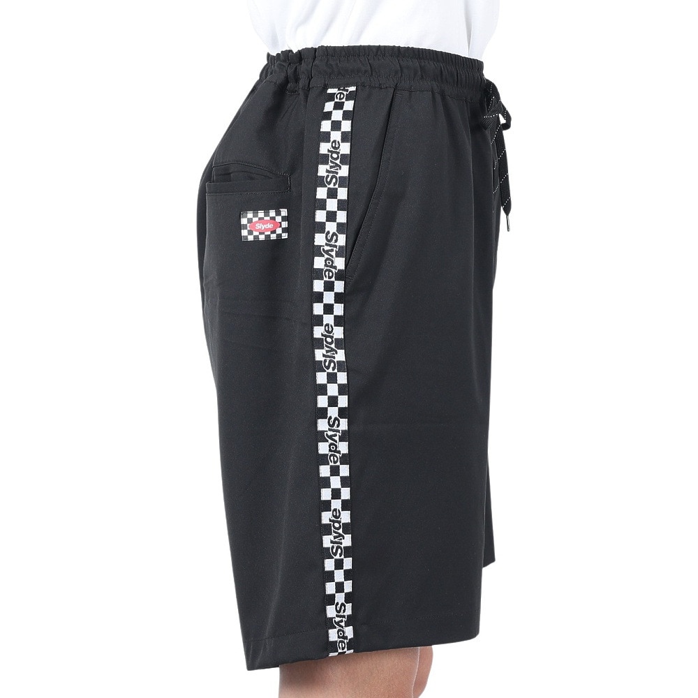 スライド（SLYDE）（メンズ）ハーフパンツ メンズ LINE EASY SHORTS 22SS SLYM015-BLK