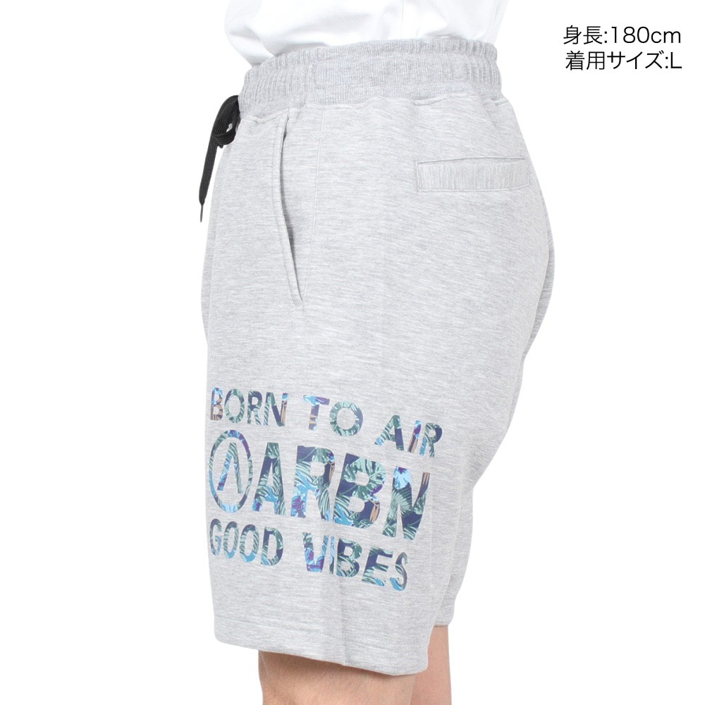 エアボーン（ARBN）（メンズ）ハーフパンツ メンズ スウェット  AB2023SSM-APP011L.GRY