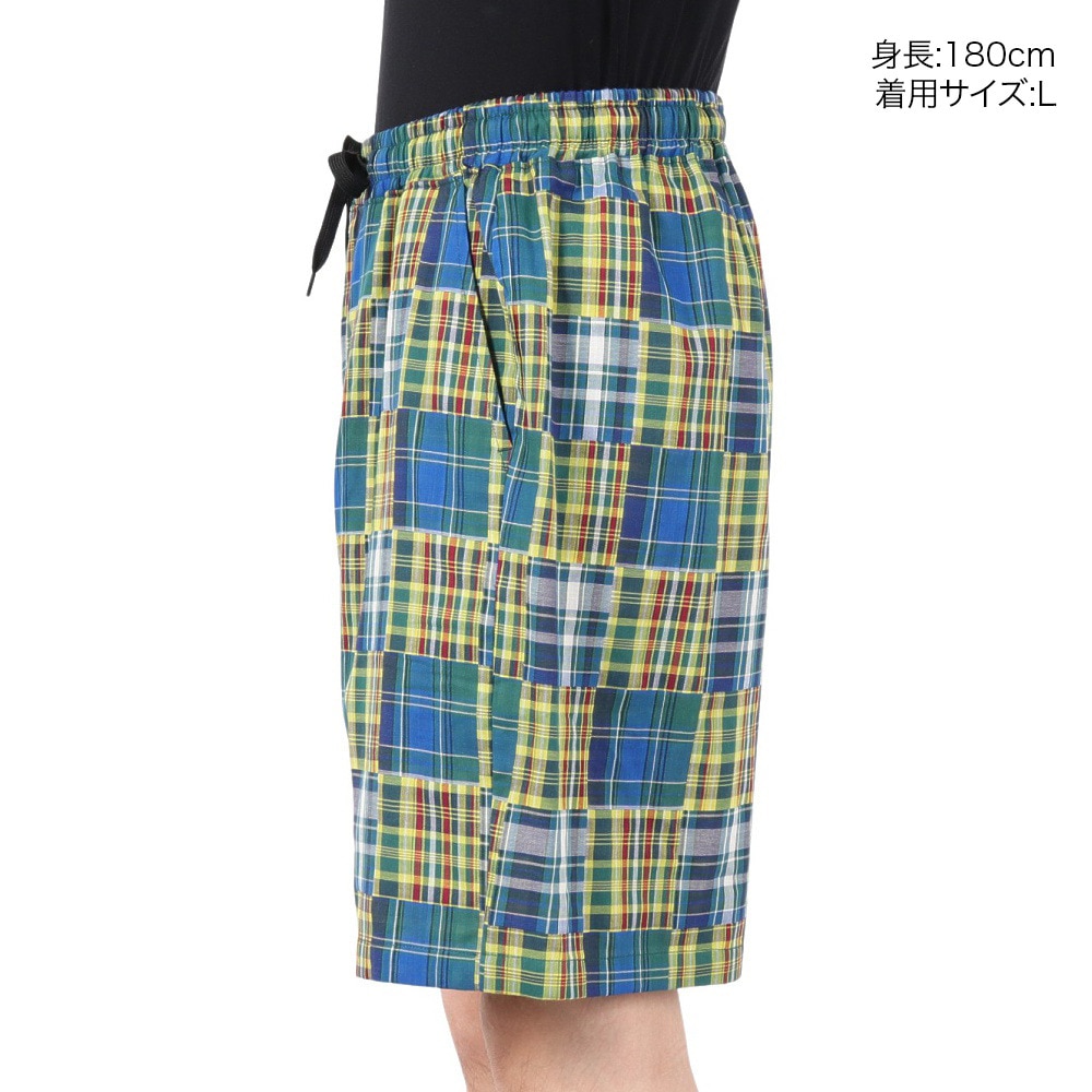 エアボーン（ARBN）（メンズ）PATCHWORK ショートパンツ AB2025SSM-APP401GRN