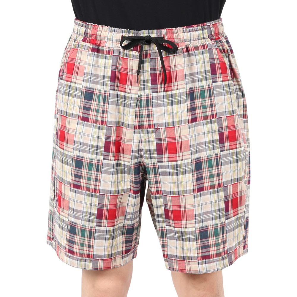 エアボーン（ARBN）（メンズ）PATCHWORK ショートパンツ AB2025SSM-APP401RED