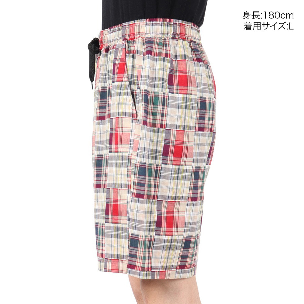エアボーン（ARBN）（メンズ）PATCHWORK ショートパンツ AB2025SSM-APP401RED