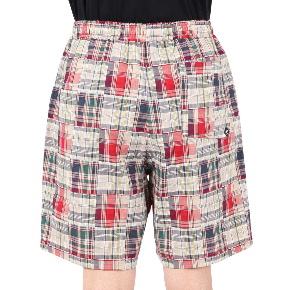 エアボーン（ARBN）（メンズ）PATCHWORK ショートパンツ AB2025SSM-APP401RED