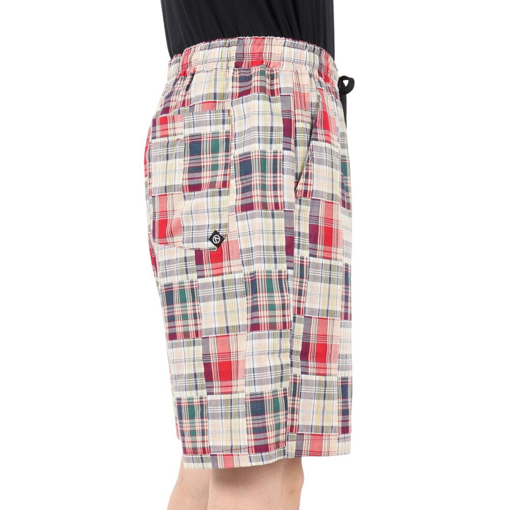 エアボーン（ARBN）（メンズ）PATCHWORK ショートパンツ AB2025SSM-APP401RED