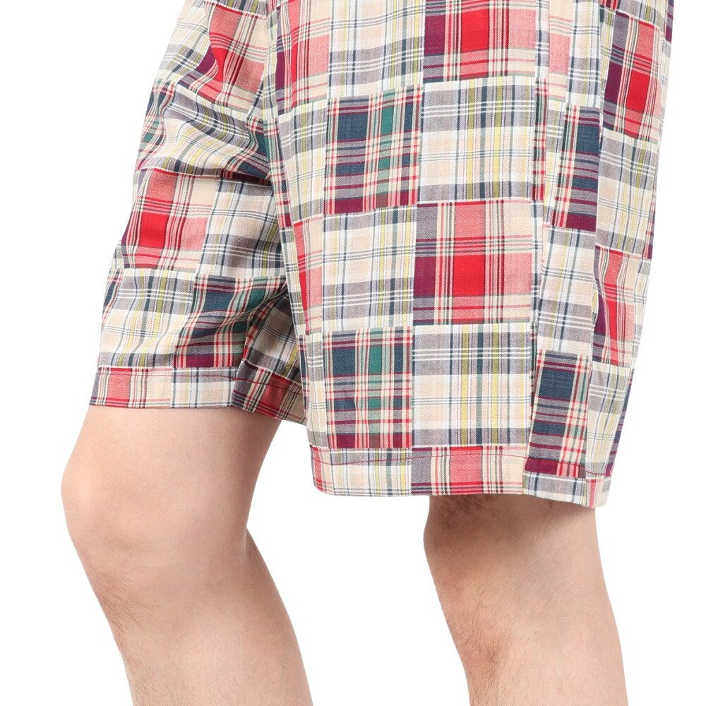 エアボーン（ARBN）（メンズ）PATCHWORK ショートパンツ AB2025SSM-APP401RED