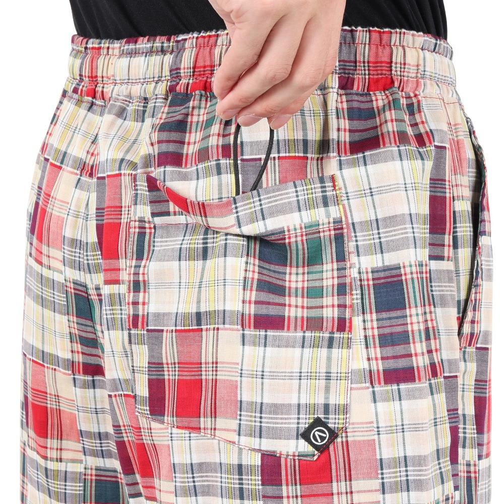 エアボーン（ARBN）（メンズ）PATCHWORK ショートパンツ AB2025SSM-APP401RED