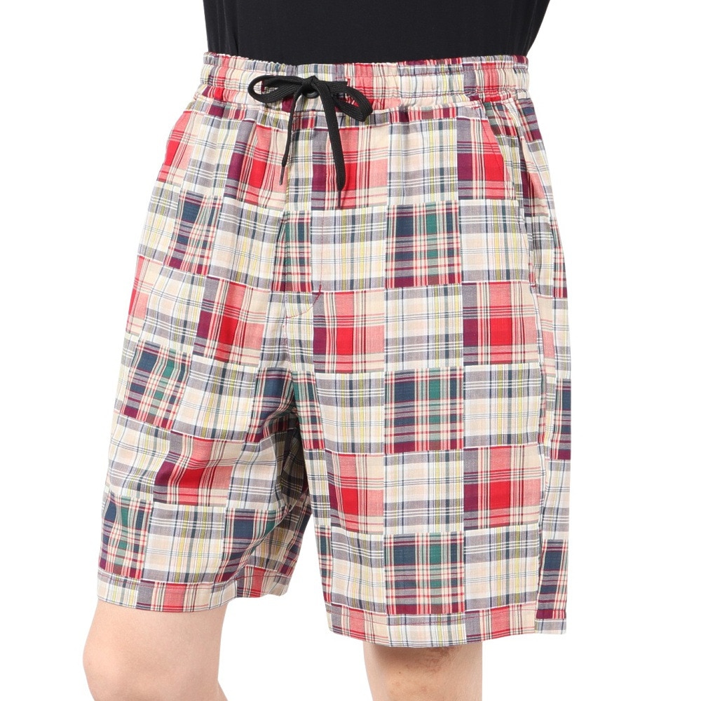 エアボーン（ARBN）（メンズ）PATCHWORK ショートパンツ AB2025SSM-APP401RED