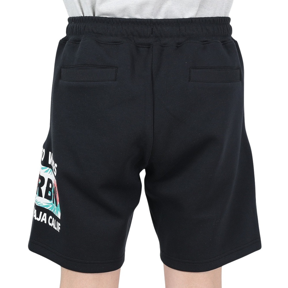 エアボーン（ARBN）（メンズ）SWEAT ハーフ パンツ AB24SSM-APP0411-BLK