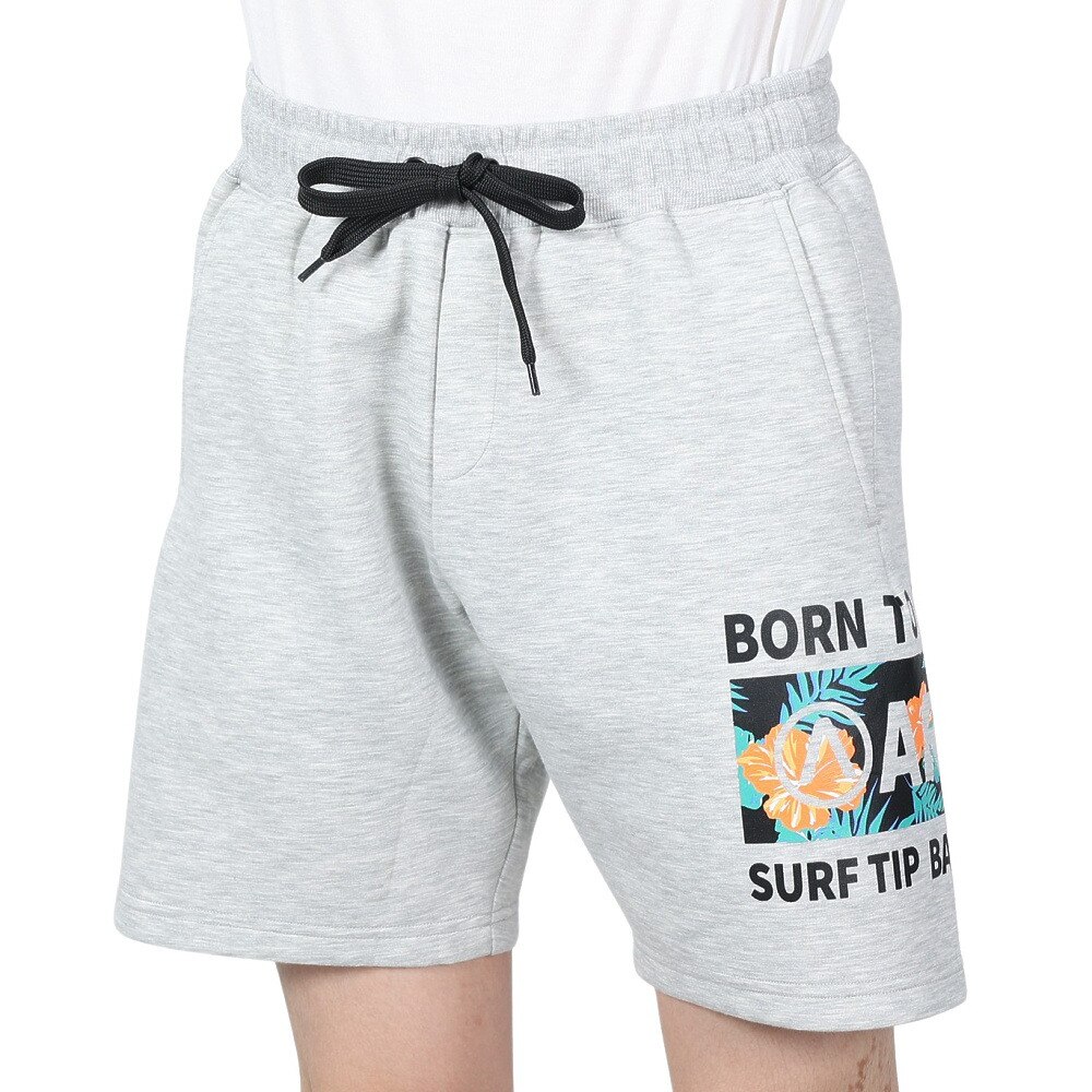 エアボーン（ARBN）（メンズ）SWEAT ハーフ パンツ AB24SSM-APP0411-LGRY