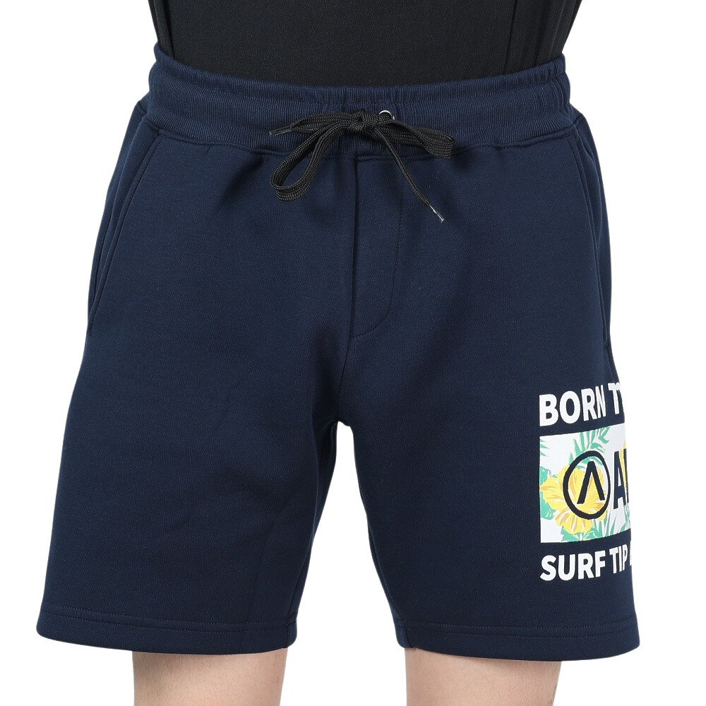 エアボーン（ARBN）（メンズ）SWEAT ハーフ パンツ AB24SSM-APP0411-NVY