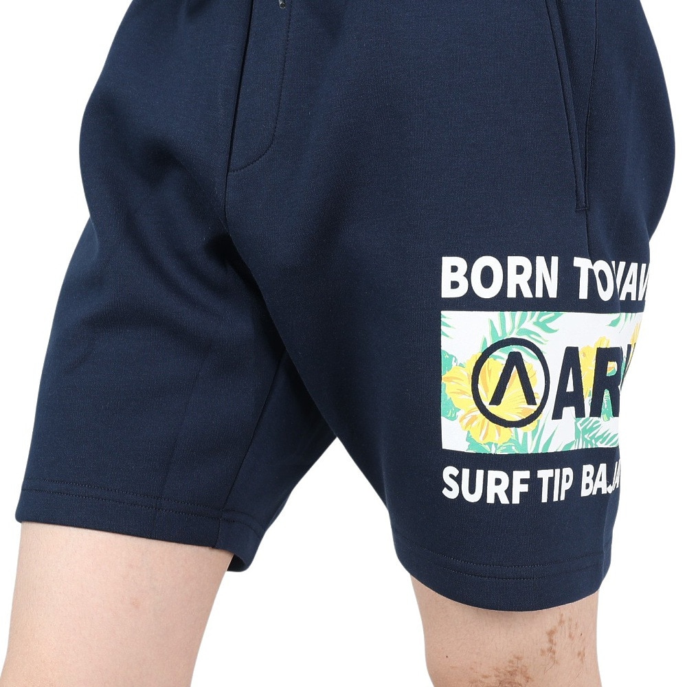 エアボーン（ARBN）（メンズ）SWEAT ハーフ パンツ AB24SSM-APP0411-NVY
