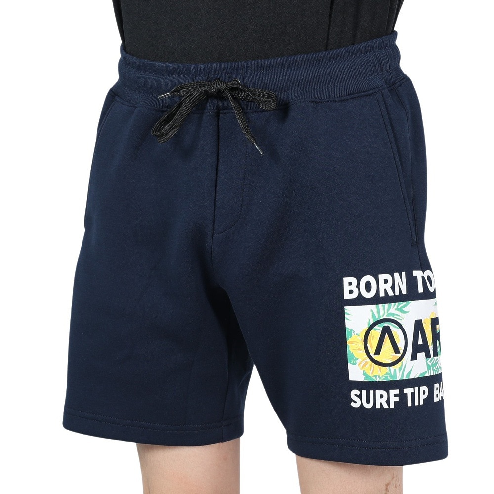 エアボーン（ARBN）（メンズ）SWEAT ハーフ パンツ AB24SSM-APP0411-NVY