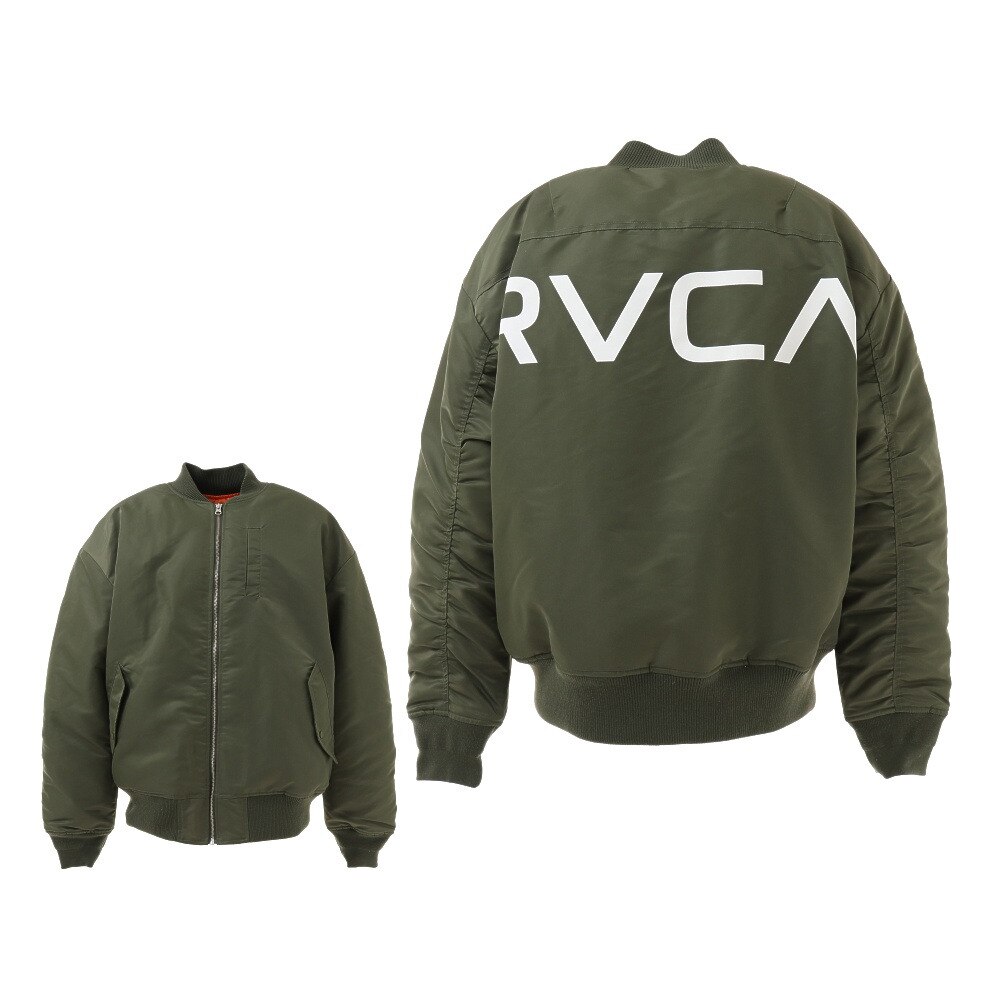 ルーカ（RVCA）（メンズ）BACK RVCA MA-1 ジャケット BB042766 MOS