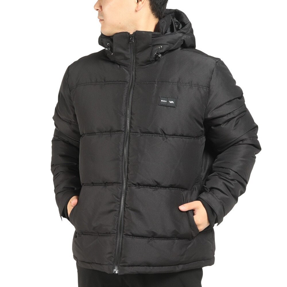 RVCA メンズ VISOR HOODED PUFFER VEST ジャケット - 6