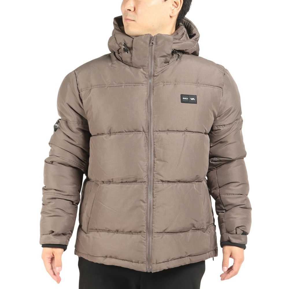 RVCA メンズ VISOR HOODED PUFFER VEST ジャケット - 7