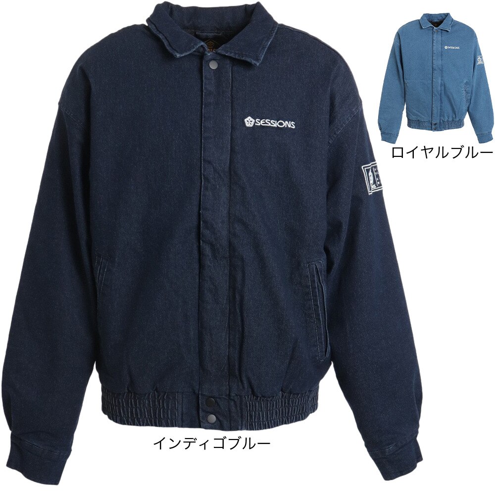 SESSIONS（メンズ）DENIM BOMBER ジャケット 227185 IBLU アウター コート 冬 あったか