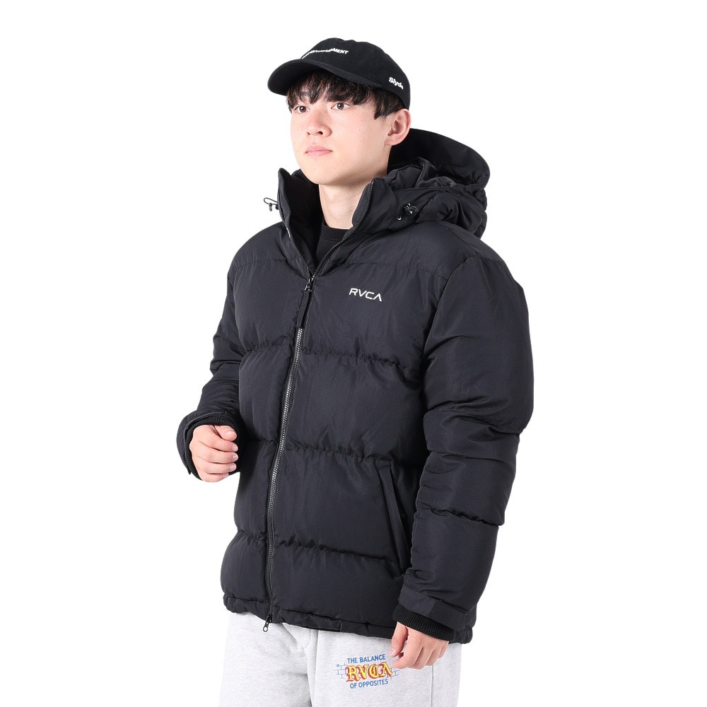 新品 RVCA ルーカ XL バイザー フーディー パファー 中綿 ジャケット