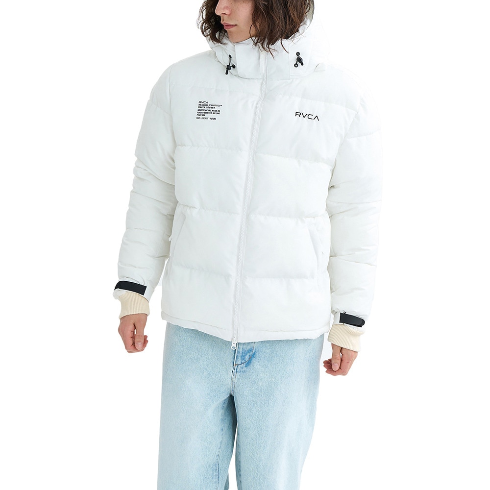 ルーカ（RVCA）（メンズ、レディース）バックプリント パファー ジャケット BF042760 ANW