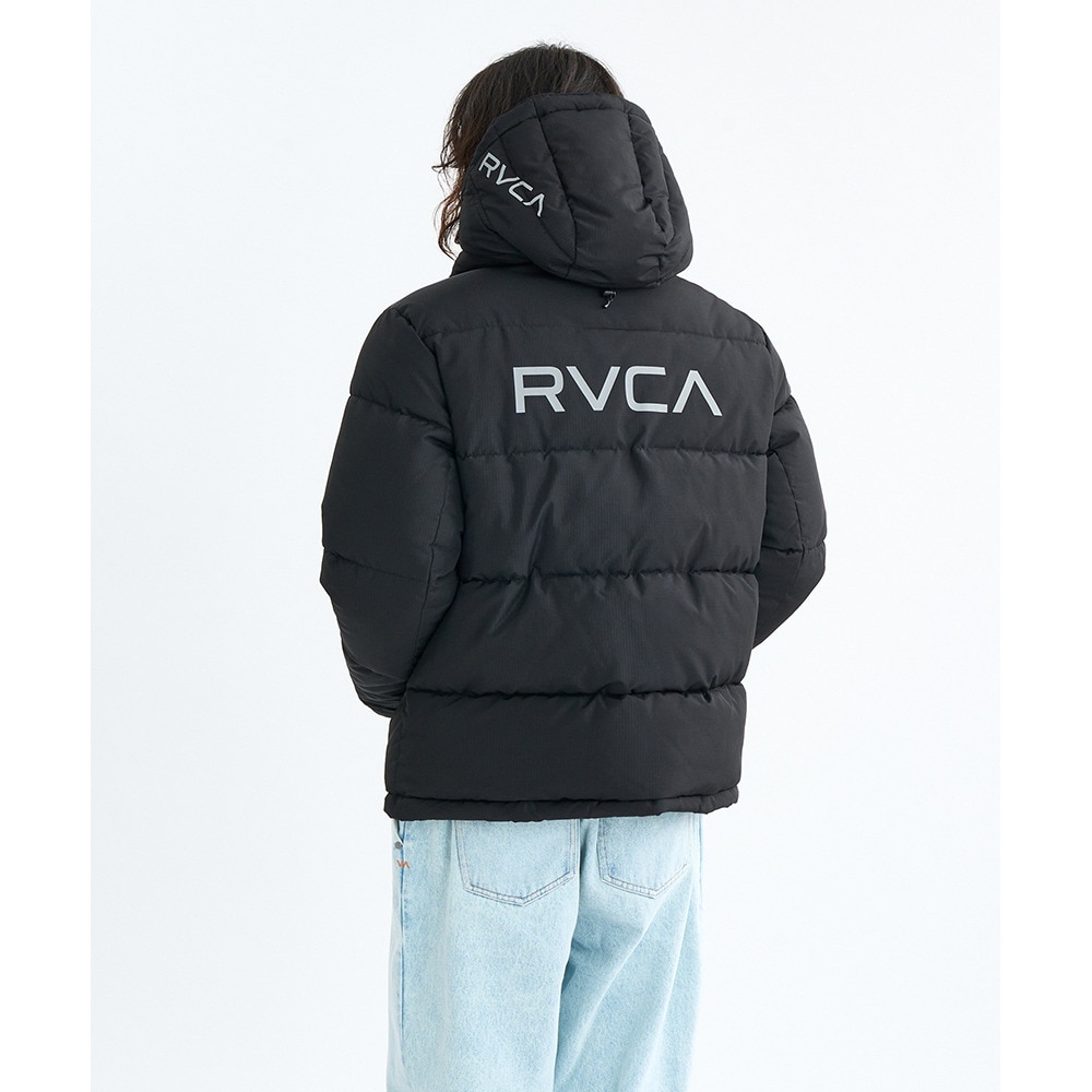 ルーカ（RVCA）（メンズ、レディース）バックプリント パファー ジャケット BF042760 BLK