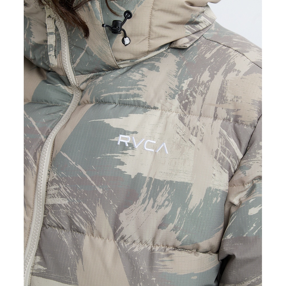 ルーカ（RVCA）（メンズ、レディース）バックプリント パファー ジャケット BF042760 KHC