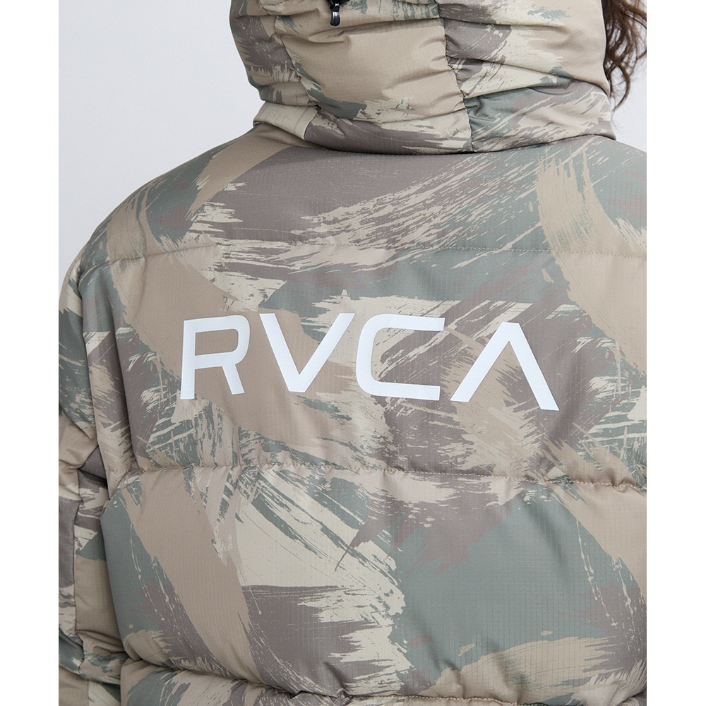 ルーカ（RVCA）（メンズ、レディース）バックプリント パファー ジャケット BF042760 KHC