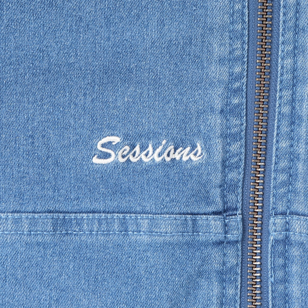 セッションズ（SESSIONS）（メンズ）デニム フーディ ジャケット 257227 LBLU