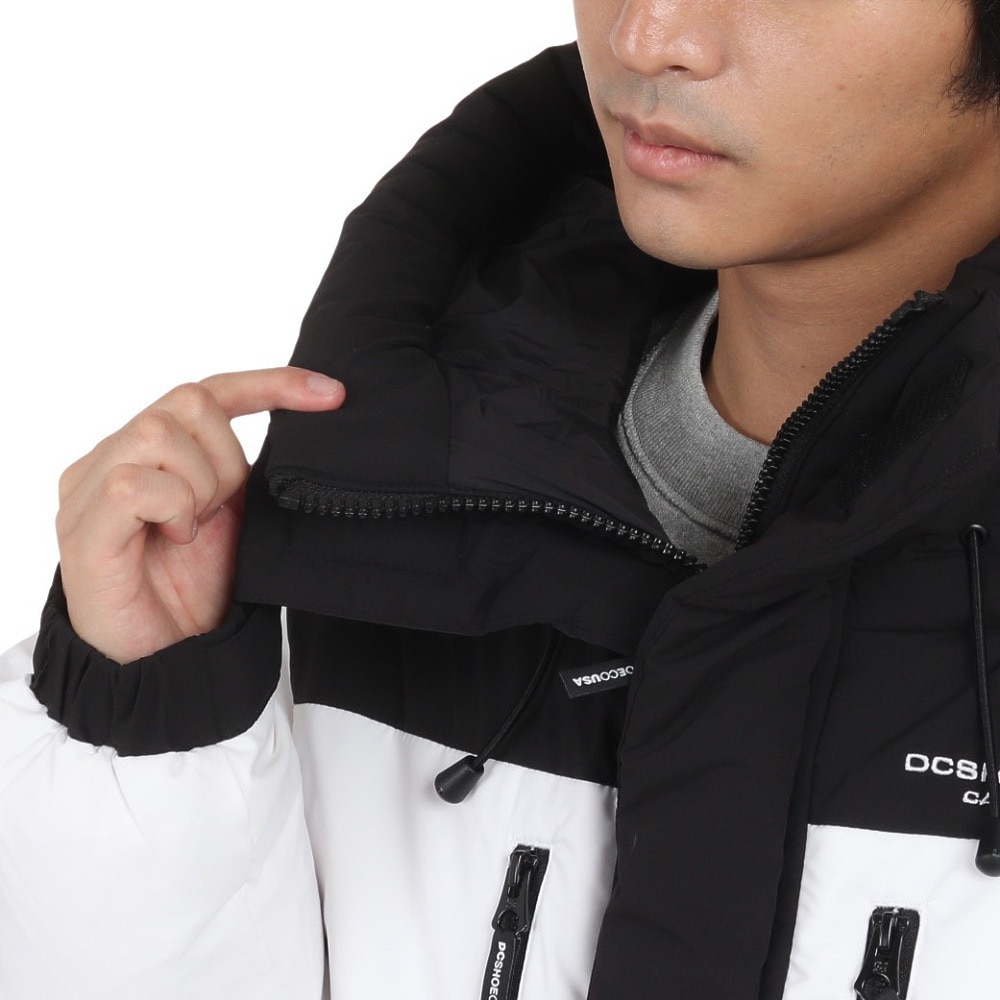 ディーシーシューズ（DC SHOES）（メンズ）ダウン GLACIER ジャケット 23FWDJK234051WHT