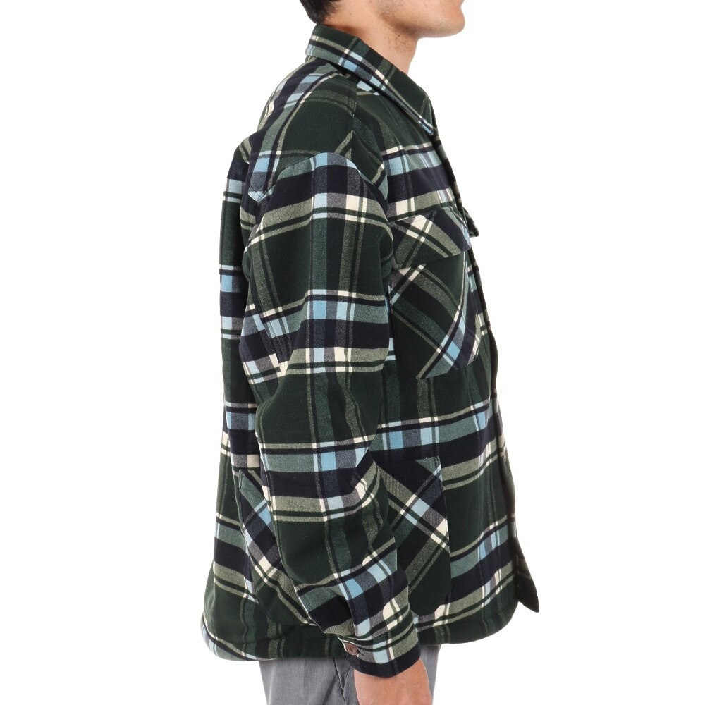 スライド（SLYDE）（メンズ）FLANNEL SHIRT JACKET sl2021aw022-GRN アウター コート 冬 あったか