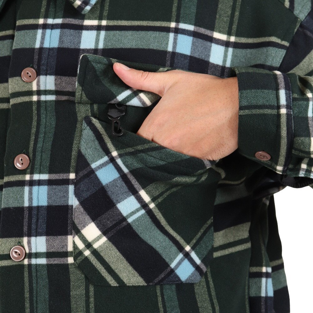 SLYDE（SLYDE）（メンズ）FLANNEL SHIRT JACKET sl2021aw022-GRN アウター コート 冬 あったか
