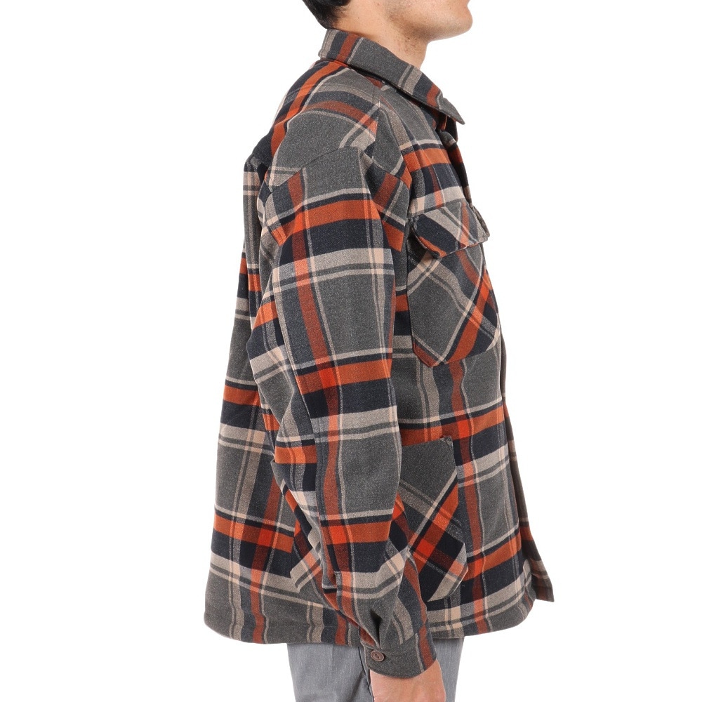 スライド（SLYDE）（メンズ）FLANNEL SHIRT JACKET sl2021aw022-ORG アウター コート 冬 あったか