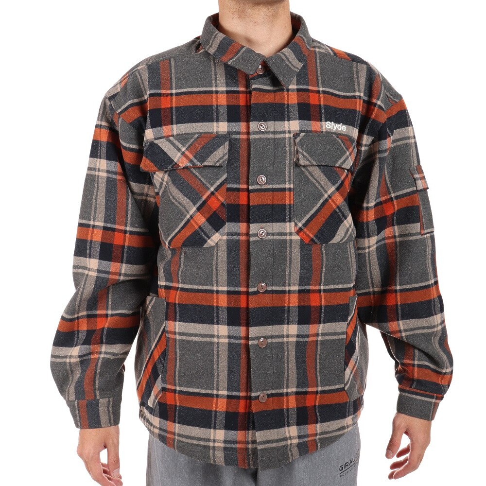 SLYDE（SLYDE）（メンズ）FLANNEL SHIRT JACKET sl2021aw022-ORG アウター コート 冬 あったか