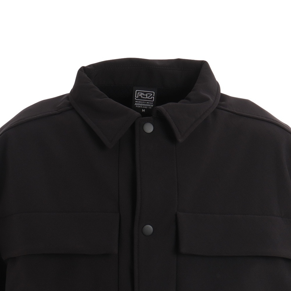 ライズ（RYZ）（メンズ）BONDED SHIRTS ジャケット RZ10EG22FW5006 BLK アウター コート 冬 あったか