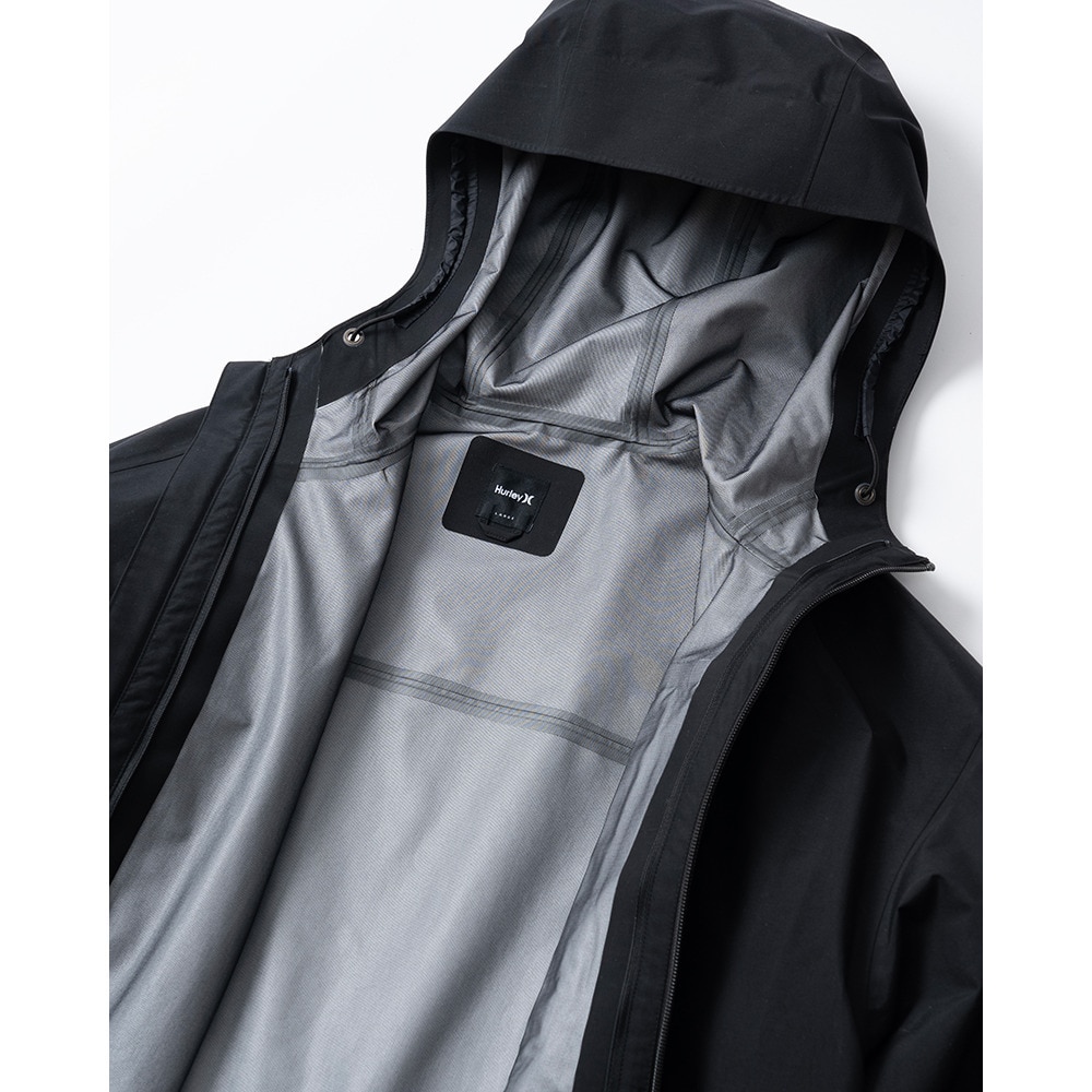 ハーレー（HURLEY）（メンズ）PHANTOM 3LAYER LONG コート MJK2200007-BLK