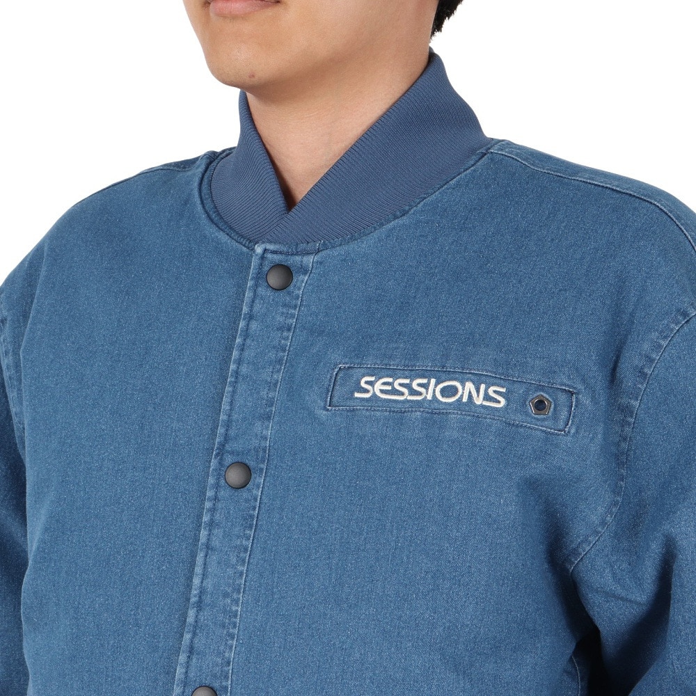 セッションズ（SESSIONS）（メンズ）DENIM BOMBER ジャケット 237194 LBLU