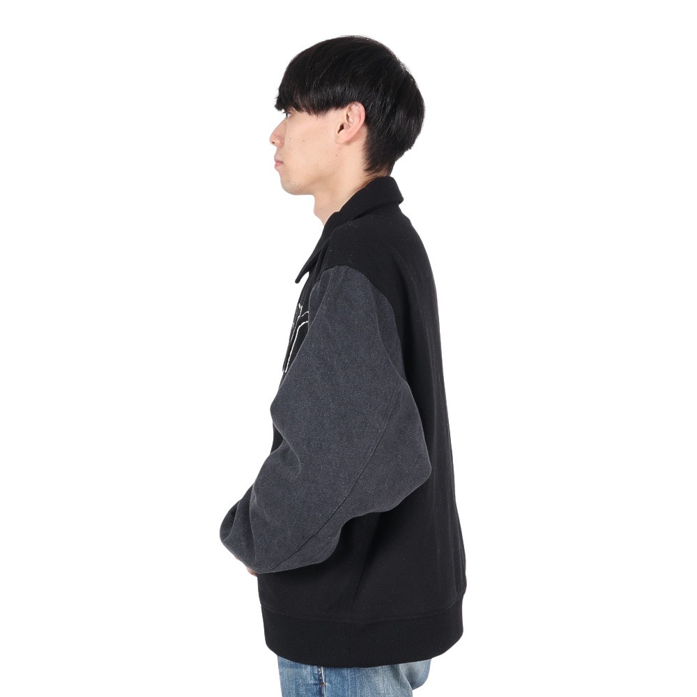 ハーレー（HURLEY）（メンズ）デニム ヴァーシティー ジャケット MCJK242016-BLK