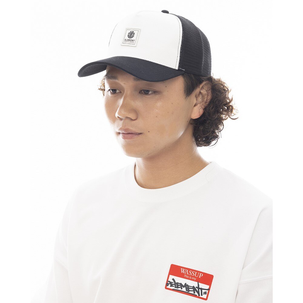 エレメント（ELEMENT）（メンズ、レディース）パッチメッシュ キャップ BF021912 WHT