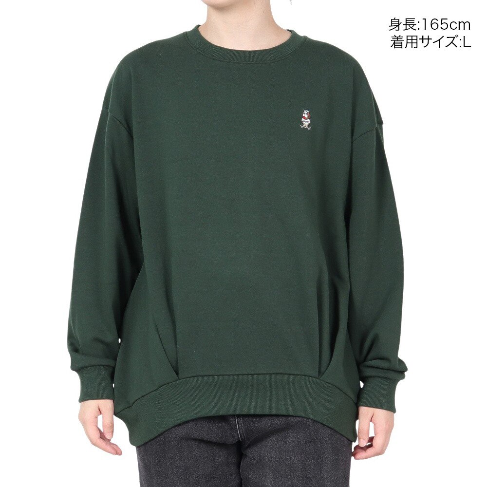 SLYDE（SLYDE）（レディース）長袖 裾タック スウエット SL2022AWLAPP002GRN