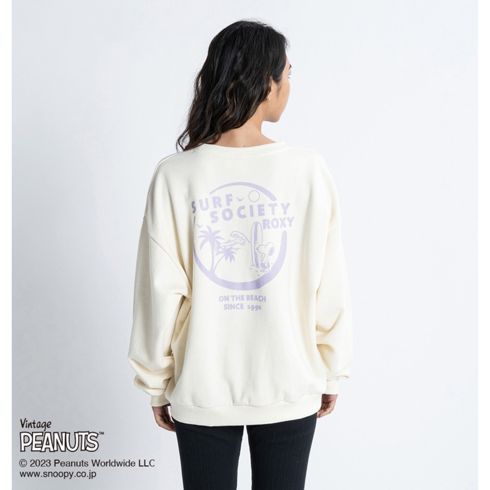 ロキシー（ROXY）（レディース）VINTAGE PEANUTS PEANUTS SURF SOCIETY ROXY PO スウェットトップ 23SPRPO231084IVO